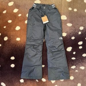 Northface girls size M 10/12 grey insulated snow/ski pants
